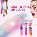 2 PCS Easy Peel Off Long Lasting Lip Gloss Waterproof Matte Lipstick Women Cosmetic(Lovely peach)
