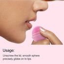 3 PCS Natural Plant Organic Sphere Ball Lipstick Embellish Lip Balm(Blue)