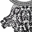 Light Brown Embroidered Lace Collar Flower Three-dimensional Hollow Fake Collar DIY Clothing Accessories
