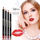 2 PCS Waterproof Cosmetic Matte Lipstick Pencil Sexy Red(02)