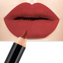 2 PCS Waterproof Cosmetic Matte Lipstick Pencil Sexy Red(04)