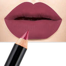 2 PCS Waterproof Cosmetic Matte Lipstick Pencil Sexy Red(06)