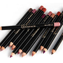 2 PCS Waterproof Cosmetic Matte Lipstick Pencil Sexy Red(06)