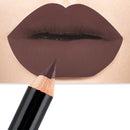 2 PCS Waterproof Cosmetic Matte Lipstick Pencil Sexy Red(10)