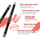 2 PCS Waterproof Cosmetic Matte Lipstick Pencil Sexy Red(12)
