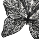 Butterfly Shape Embroidery Corsage Lace Collar DIY Clothing Accessories, Size: About 42 x 38cm(White)