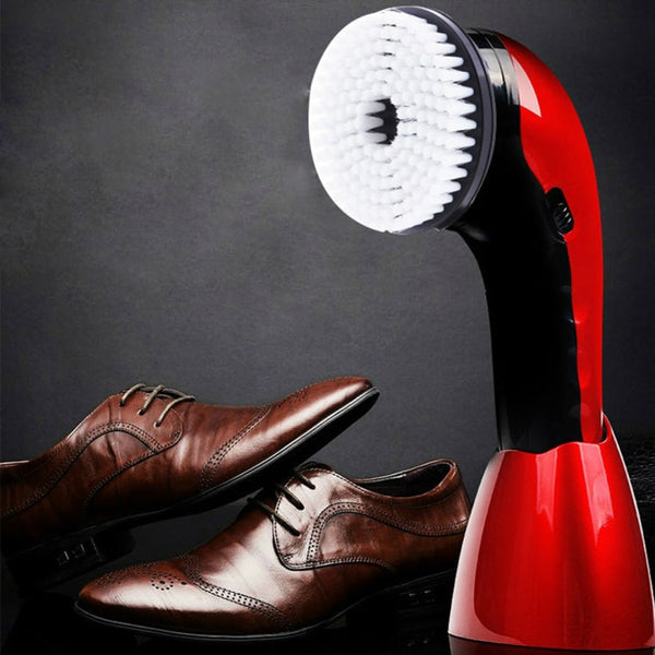 CNaier AE-710 Portable Handheld Automatic Electric Shoe Brush Shine Polisher(Red)