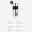 2 PCS Mini Manual Stainless Steel Coffee Grinder