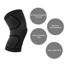 1 Pair Comfortable Breathable Elastic Nylon Sports Knit Knee Pads, Size:XL(Black)