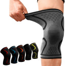 1 Pair Comfortable Breathable Elastic Nylon Sports Knit Knee Pads, Size:XL(Black)