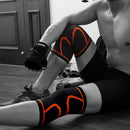 1 Pair Comfortable Breathable Elastic Nylon Sports Knit Knee Pads, Size:XL(Black)