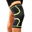 1 Pair Comfortable Breathable Elastic Nylon Sports Knit Knee Pads, Size:XL(Green)