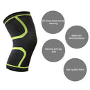 1 Pair Comfortable Breathable Elastic Nylon Sports Knit Knee Pads, Size:XL(Green)