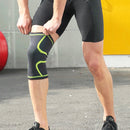 1 Pair Comfortable Breathable Elastic Nylon Sports Knit Knee Pads, Size:XL(Green)
