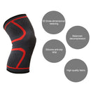 1 Pair Comfortable Breathable Elastic Nylon Sports Knit Knee Pads, Size:XL(Red)