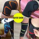 1 Pair Comfortable Breathable Elastic Nylon Sports Knit Knee Pads
