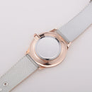 Geneva Fashion Quartz Watch Men Women Mesh Stainless Steel Watchband(Rose gold shell black dial Rose gold needle)