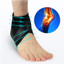 2 PCS Sport Ankle Support Elastic High Protect Sports Ankle Equipment Safety Running Basketball Ankle Brace Support, Size:S(Right)