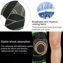 2 PCS Fitness Running Cycling Bandage Knee Support Braces Elastic Nylon Sports Compression Pad Sleeve, Size:L(orange)