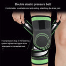 2 PCS Fitness Running Cycling Bandage Knee Support Braces Elastic Nylon Sports Compression Pad Sleeve, Size:L(orange)
