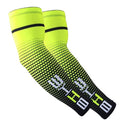 1 Pair Cool Men Cycling Running Bicycle UV Sun Protection Cuff Cover Protective Arm Sleeve Bike Sport Arm Warmers Sleeves, Size:XL (Green)