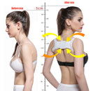Adjustable Women Back Posture Corrector Shoulder Support Brace Belt Health Care Back Posture Belt, Size:L(White)