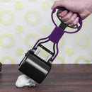 Long Handle Jaw Poop Scoop Clean Pick Up Animal Waste Dog Puppy Cat Waste Picker(Black)