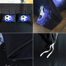 3D Printed Bedding Three-Piece Pillowcase Duvet Cover, Size:200x200cm(Dancing Football)