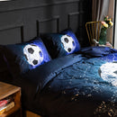 3D Printed Bedding Three-Piece Pillowcase Duvet Cover, Size:200x200cm(Dancing Football)