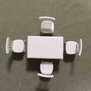 5 PCS / Set 1:12 Mini Dollhouse Furniture Wooden Dining Table Chair Set Pocket Toy(White)