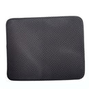 Waterproof Pet Cat Litter Mat EVA Double Layer Cat Litter Trapping Pets Mat Pad Bottom Non-slip Pet Litter Cat Mat, Size:M (Black)