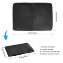 Waterproof Pet Cat Litter Mat EVA Double Layer Cat Litter Trapping Pets Mat Pad Bottom Non-slip Pet Litter Cat Mat, Size:M (Black)