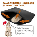 Waterproof Pet Cat Litter Mat EVA Double Layer Cat Litter Trapping Pets Mat Pad Bottom Non-slip Pet Litter Cat Mat, Size:M (Black)