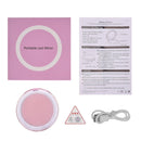 10 Lights LED Mini Makeup Mirror 3X Magnify Hand Held Fold PortableUSB Connect Cable Built-in Battery Chargeable Night Mirror