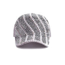 Rhinestone Personality Cap Women Spring And Summer Baseball Cap All-Match Hat, Size:Mï¼ˆ56-58cmï¼‰(Gray)