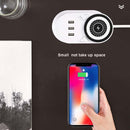Mobile Phone Wireless Charging Socket Creative Smart USB Power Strip Multi-Function Desktop Vertical Power Strip, CN Plug, Specification: 3 Meters, Style:3 Layer(White)