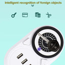 Mobile Phone Wireless Charging Socket Creative Smart USB Power Strip Multi-Function Desktop Vertical Power Strip, CN Plug, Specification: 3 Meters, Style:3 Layer(White)
