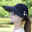 Women Summer Casual Going Out Ultraviolet-proof Korean Style Folded Sun Block Hat Breathable And Light