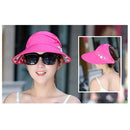Women Summer Casual Going Out Ultraviolet-proof Korean Style Folded Sun Block Hat Breathable And Light