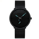 CRRJU 2150 Waterproof Round Dial Small Seconds Alloy Mesh Belt Quartz Watch for Men(Blue Pointer)