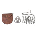 Qvien Outdoor Camping Portable Triangle Hanging Pot Bracket Barbecue Multifunctional Picnic Ring Hook