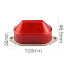 DC24V Led Mini Strobe Signal Warning Light Silent Warning Light(Orange)