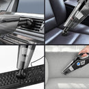 Car Vacuum Cleaner Air Pump Four-In-One Car Air Pump Digital Display 120W, Specification:Wireless, Style:Digital Meter+Storage Bag