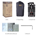 Xiletu FM5S-MINI 5-Section Folding Legs Mini Desktop Tripod Mount(Titanium)