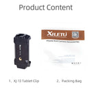 Xiletu Xj-13 Live BroadcastTripod Mount Phone Clamp with 1/4 inch Screw Holes & Cold Shoe Base