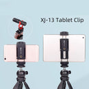 Xiletu Xj-13 Live BroadcastTripod Mount Phone Clamp with 1/4 inch Screw Holes & Cold Shoe Base