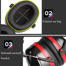 Soundproof Earmuffs Noise-Proof Sleep Earmuffs Industrial Protective Earmuffs Ear Caps(Black)