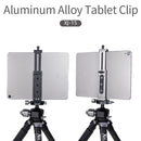 Xiletu Xj15 Live Broadcast Desktop Full Metal Tripod Mount Tablet Pc Phone Clamp With 1/4 Inch Screw Holes & Cold Shoe Base(Silver Grey)
