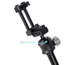 Cimapro Cb-2 Multi-functional Live Broadcast 6-Section Grip Foldable Tripod Holder Selfie Stick Extension Monopod