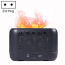 Desktop 3D Simulation Flame Incense Smoked Machine Humidifier, Colour:Gray(EU Plug)